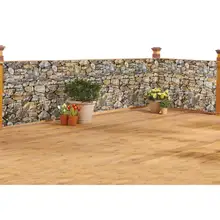 Product image of Faux Stone Privacy Fence Cover