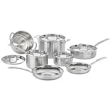 Product image of Cuisinart 12-Piece Silver Cookware Set