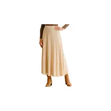 Product image of Wool-Blend A-Line Pleated Long Skirt