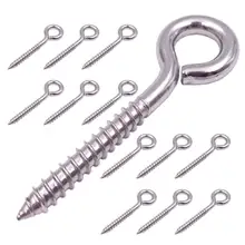 Product image of Zusful 12-Pack 304 Stainless Steel Screw Eyes