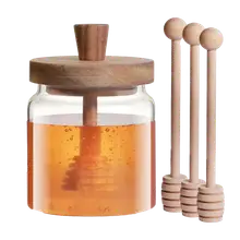 Product image of Novellaire Glass Honey Dispenser No Drip 