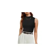 Product image of Wool Blend Soft Mock Neck Tank