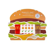 Product image of Nails Inc. x McDonald Mini Duo Nail Polish with Stickers - Burger