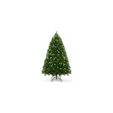 Product image of Funcid 6-Foot Premium Pre-Lit Hinged Artificial Christmas Tree