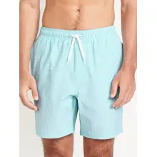 Product image of 7-inch seersucker swim trunks
