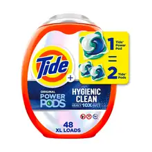 Product image of Tide Hygienic Clean Heavy 10x Duty Power PODS Laundry Detergent Soap Pods