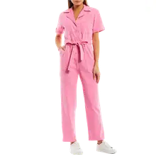 Product image of Skies are Blue Washed Notch Collar Flight Suit