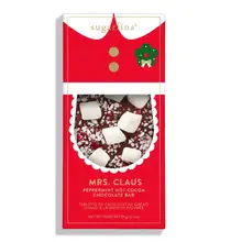 Product image of MRS. CLAUS PEPPERMINT HOT COCOA DARK CHOCOLATE BAR