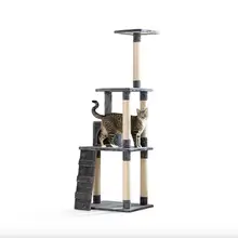 Product image of Whisker City 70-Inch Plush Tall High-Rise Haven Cat Tree