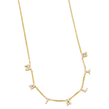 Product image of Mini Gold Custom Spaced Letter Name Necklace
