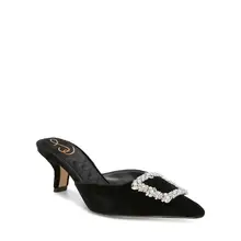 Product image of Sam Edelman Brit Pointed Toe Embellished Buckle Mid Heel Pumps