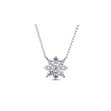 Product image of Marquise & Round-Cut White Lab-Created Sapphire Necklace 
