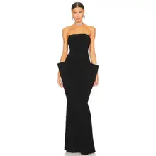 Product image of Norma Kamali Strapless Wing Fishtail Gown