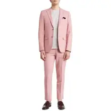 Product image of Soul of London Solid Two Button Notch Lapel Slim Fit Suit