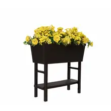 Product image of Polymer Outdoor Products Elevated Brown Resin Raised Garden Bed