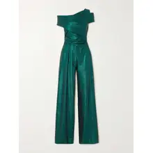 Product image of Talbot Runhof Asymmetric sequined stretch-jersey jumpsuit