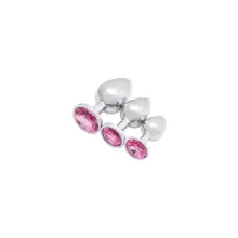 Product image of Akstore Stainless-Steel Butt Plug, Three-Pack