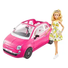 Product image of Barbie Fiat 500 Doll and Vehicle
