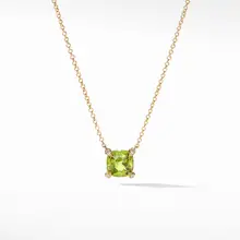 Product image of David Yurman Peridot and Polished Heart Open Wrap Ring
