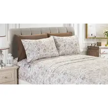 Product image of Elegant Comfort 6-Piece Paisley Sheet Set (Queen)