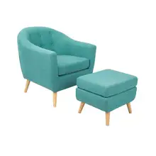 Product image of Rockwell Accent Chair and Ottoman Set