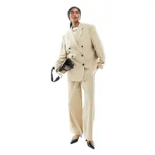 Product image of Asos Edition Double breasted mansy blazer and wide leg pants