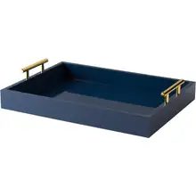 Product image of Kate & Laurel Lipton Decorative Tray with Gold Handles