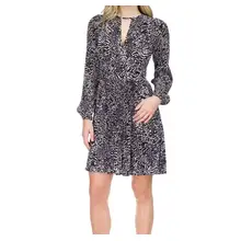 Product image of Michael Kors Animal-Print Pleated Mini Dress