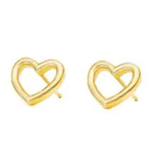 Product image of Open Heart Stud Earrings