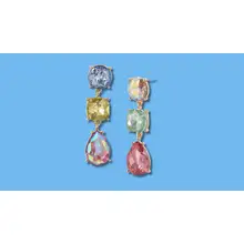 Product image of Multicolor Triple Drop Earrings
