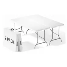 Product image of Sweetcrispy Folding 6-Foot Picnic Table, 2-Pack
