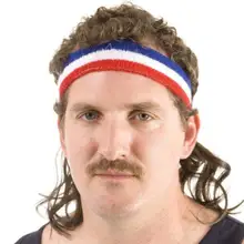 Product image of Bobcat Mullet Headband Wig