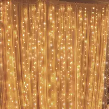 Product image of Twinkle Star 300 LED Window Curtain String Lights