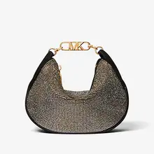 Product image of Michael Michael Kors Kendall Small Embellished Suede Shoulder Bag