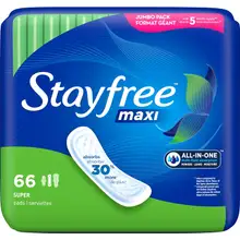 Product image of Stayfree Maxi Pads (66 count)