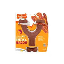 Product image of Nylabone Strong Chew Toy Wishbone, Large, Made With Real Bacon