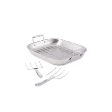 Product image of D3 Stainless 3-Ply Bonded Large Flared Roaster