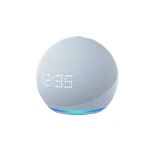 Product image of Echo Dot (5th Gen) with clock