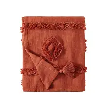 Product image of Diamond Pattern Woven Shag Throw Blanket