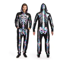 Product image of Iridescent Skeleton Hooded Jumpsuit