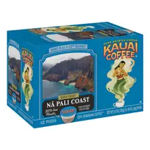 Product image of Kauai Coffee Na Pali Coast Dark Roast Compostable Keurig Pods
