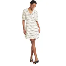 Product image of Balloon Short Sleeve Mini Wrap Dress 