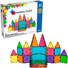 Product image of Magna-Tiles Clear Colors 37 Piece Set