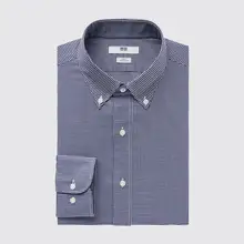 Product image of Easy Care Checked Stretch Slim-Fit Long-Sleeve Shirt