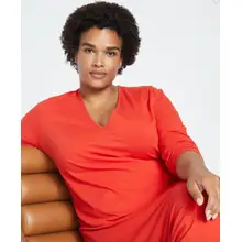 Product image of Universal Standard Iconic Long Sleeve V-Neck Geneva Dress