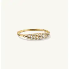 Product image of Pavé Diamond Slim Signet