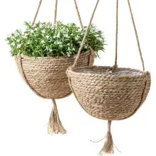 Product image of La Jolie Muse Natural Seagrass Hanging Planter