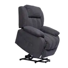 Product image of Polar Aurora Power Lift Massage Recliner Chair for Elderly Heated Fabric Recliner Ergonomic Lounge Vibratory Massage Function/Heating/Remote Control for Living Room(Grey)