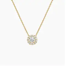 Product image of Brilliant Earth Diamond Halo Pendant