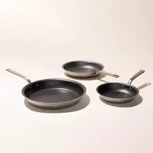 Product image of Made In 3-Piece Nonstick Frying Pan Set in Graphite